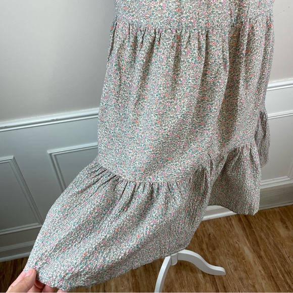 Moodie Floral Tiered Cotton Midi Dress. SZ:XS. - Picture 6 of 11